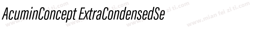 AcuminConcept ExtraCondensedSemibol字体转换